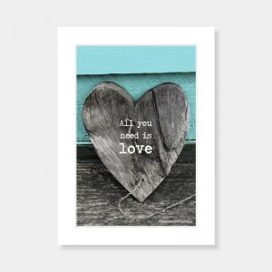 All You Need is Love Mounted Print
